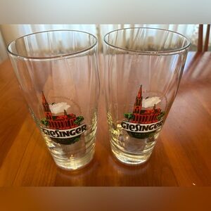 Lot Of 2 Giesinger Brau Munchen Beer Glass Glasses
